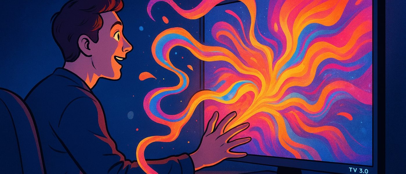 Adeus, sofá dos Simpsons! A TV 3.0 chegou para transformar sua sala em uma central de interação